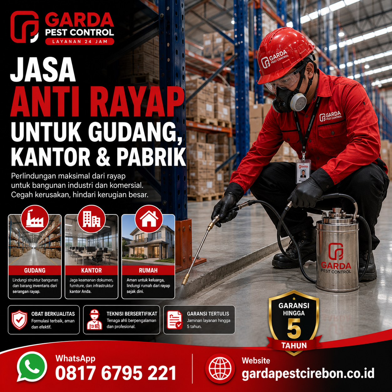 Jasa Anti Rayap Bergaransi Cirebon: Perlindungan Total Bangunan Anda