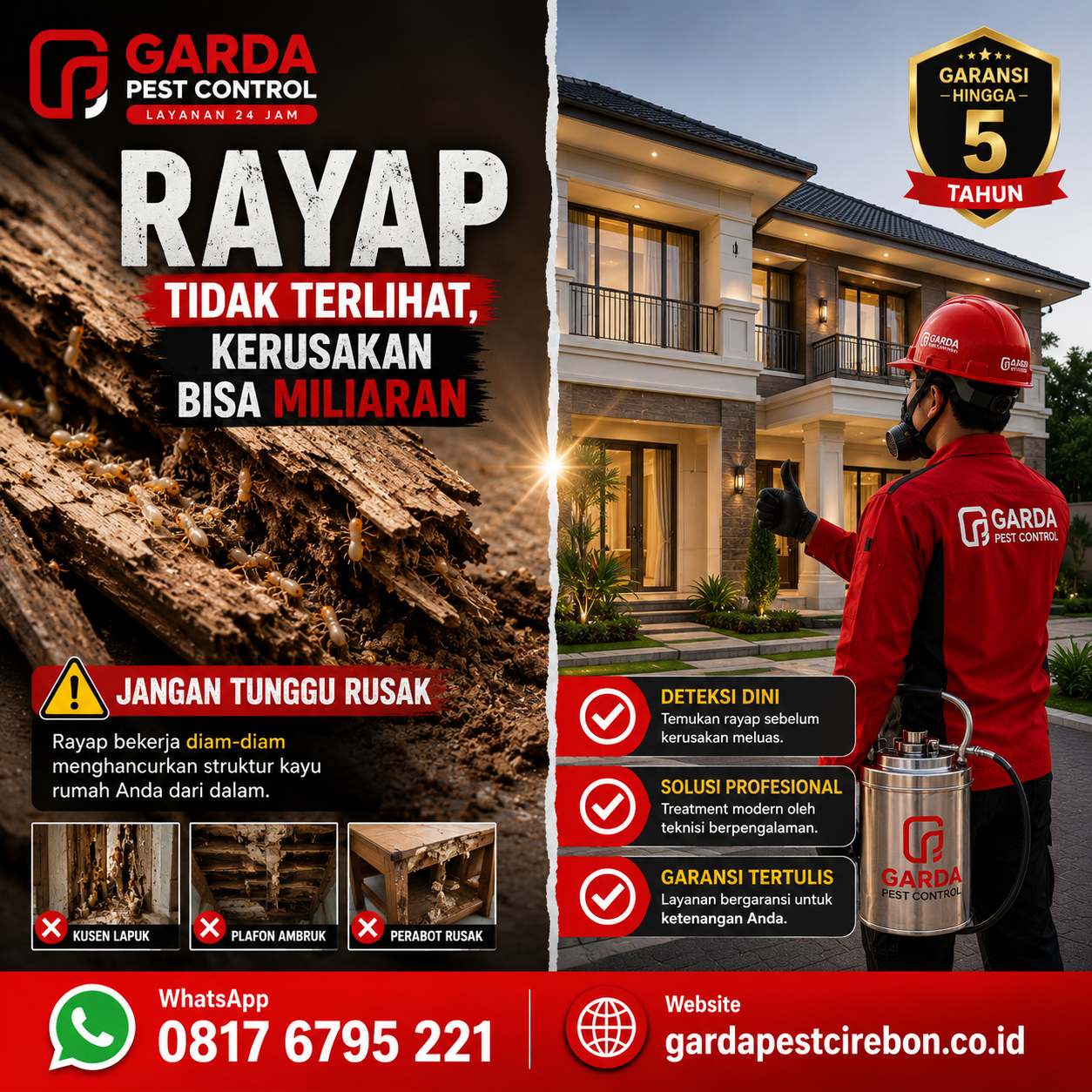 Jasa Anti Rayap Pra Konstruksi Cirebon: Proteksi Bangunan Sebelum Berdiri