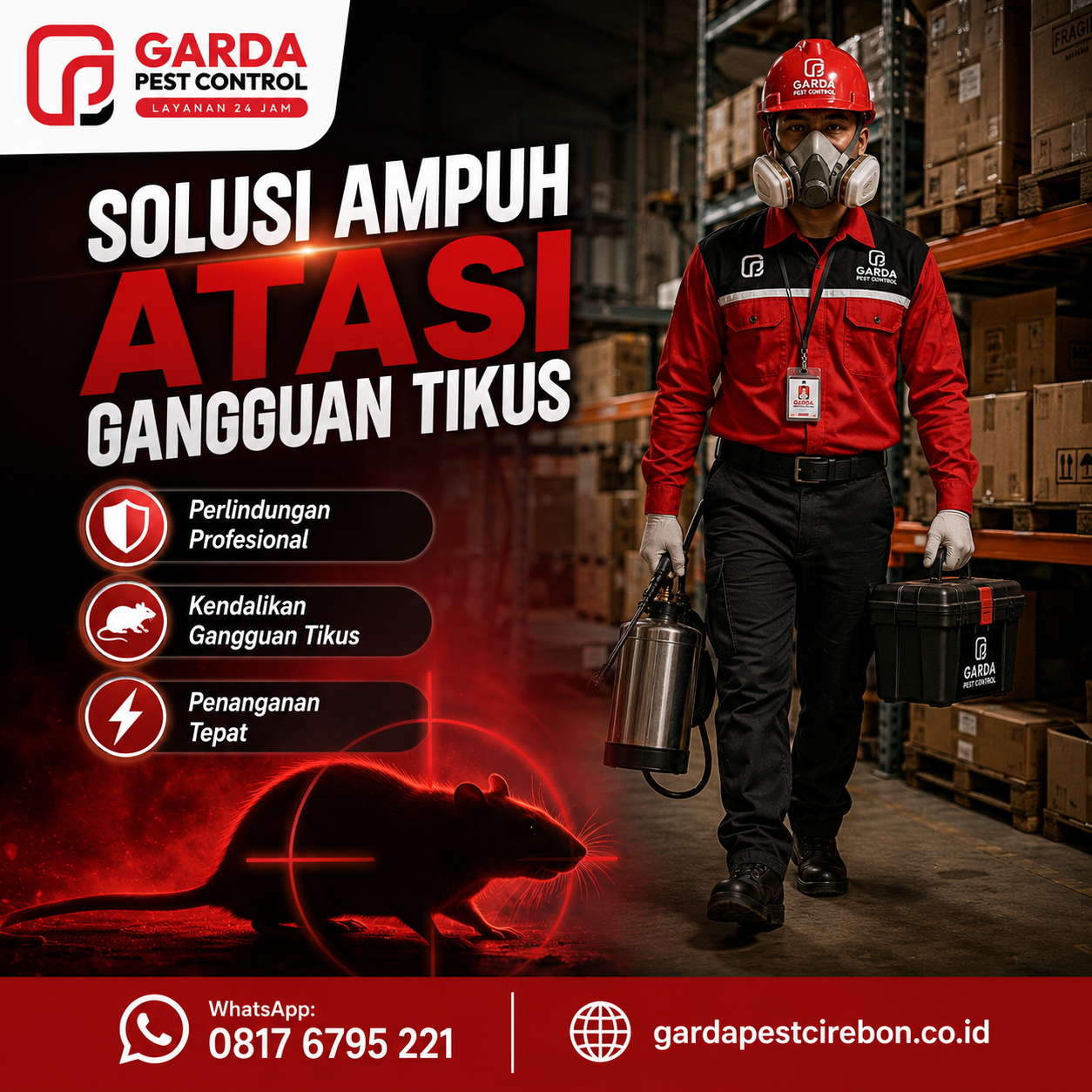 Jasa Pengendalian Hama Tikus Gudang dan Pabrik Cirebon untuk Fasilitas Industri