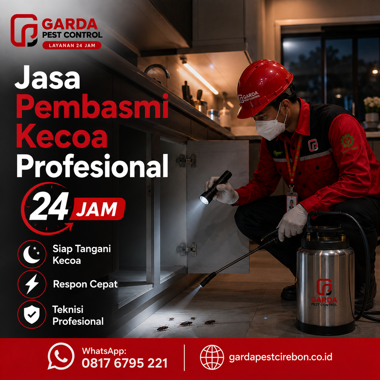 Jasa Pembasmi Kecoa Untuk Restoran Cirebon Terbaik dan Terpercaya